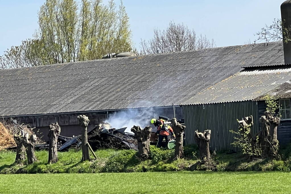Veel rook bij uitslaande brand