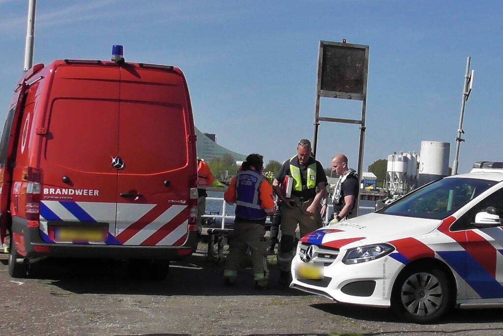 Zoektocht naar persoon te water