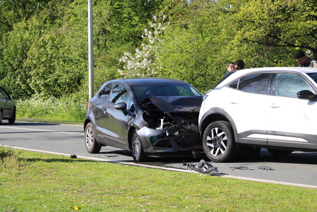 Flinke file bij kop-staartbotsing