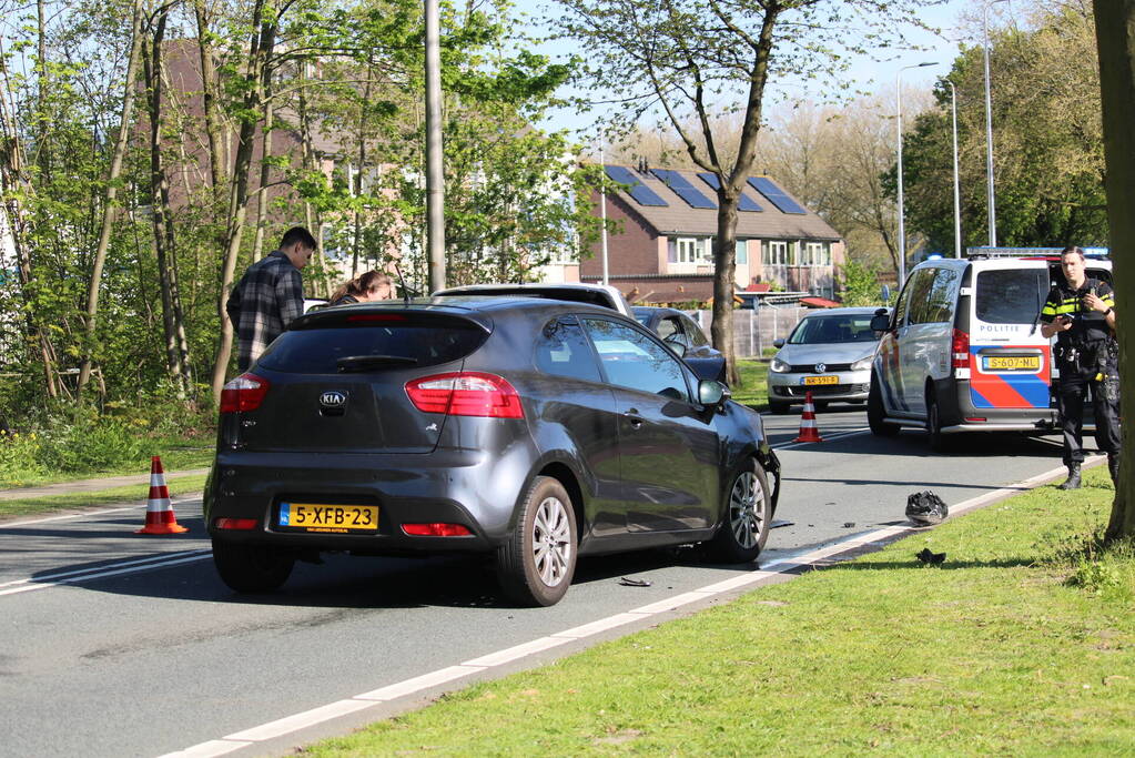 Flinke file bij kop-staartbotsing
