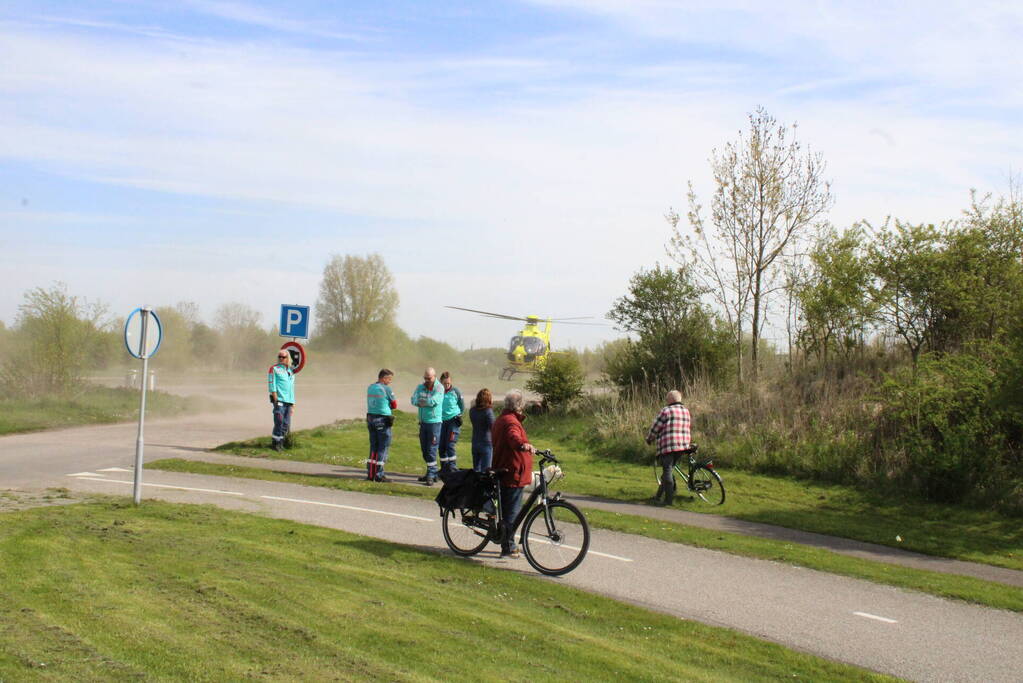 Landing traumahelikopter trekt veel bekijks
