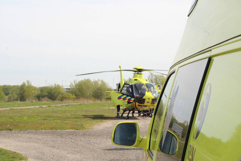 Landing traumahelikopter trekt veel bekijks