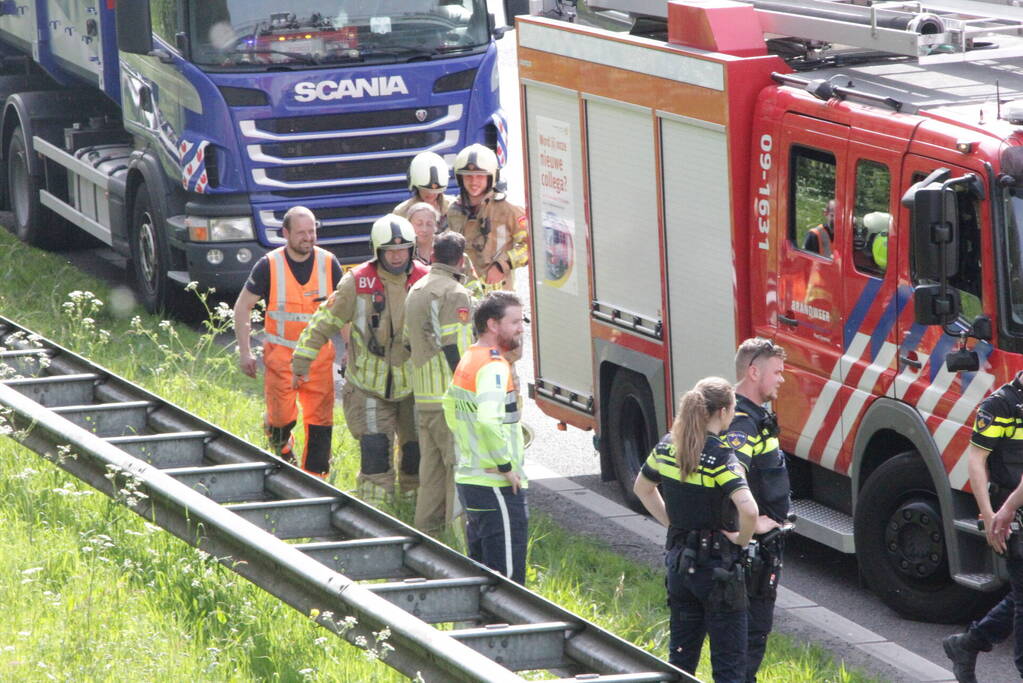 Persoon gewond bij ongeval op snelweg