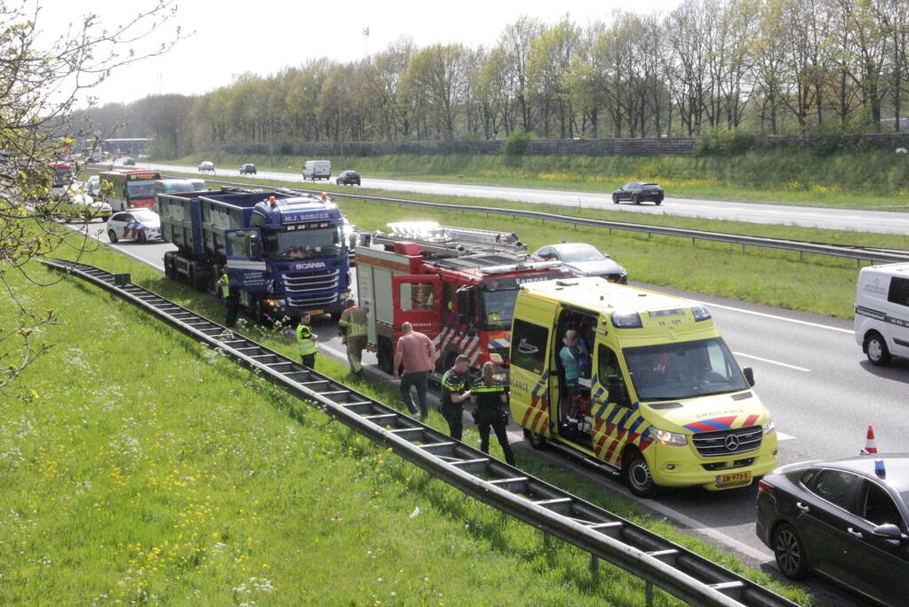 Persoon gewond bij ongeval op snelweg
