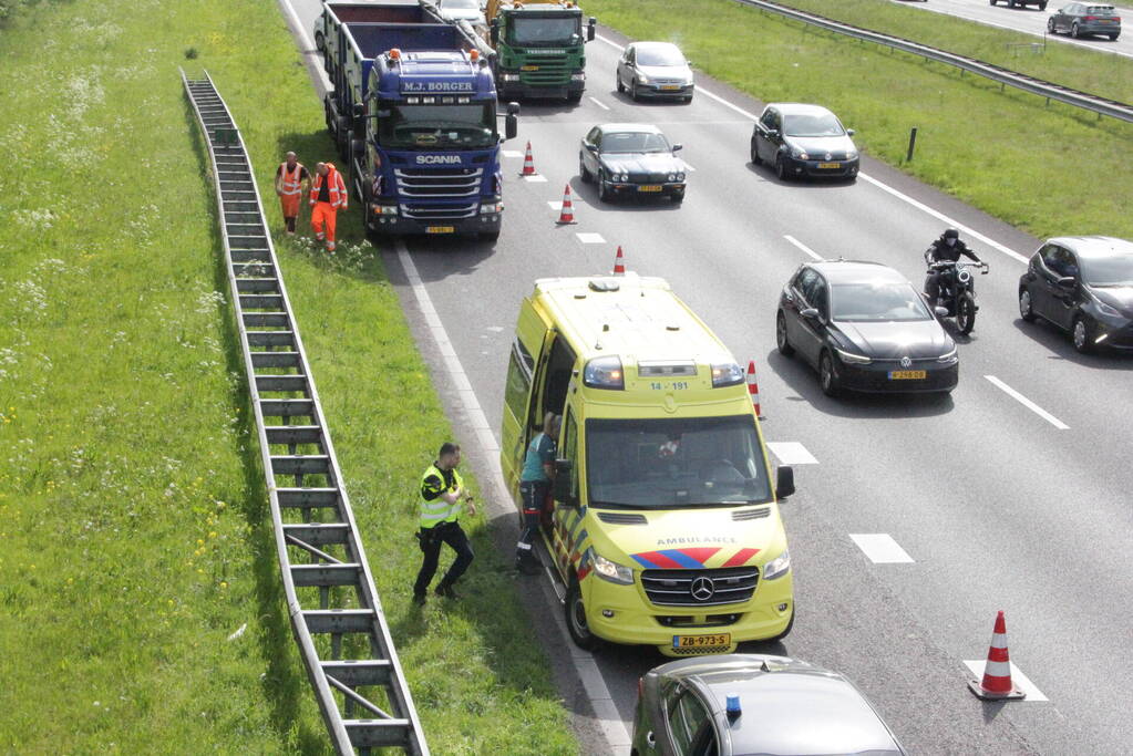 Persoon gewond bij ongeval op snelweg