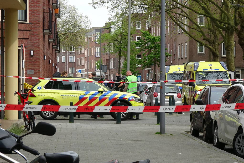 Straat afgezet na schietpartij