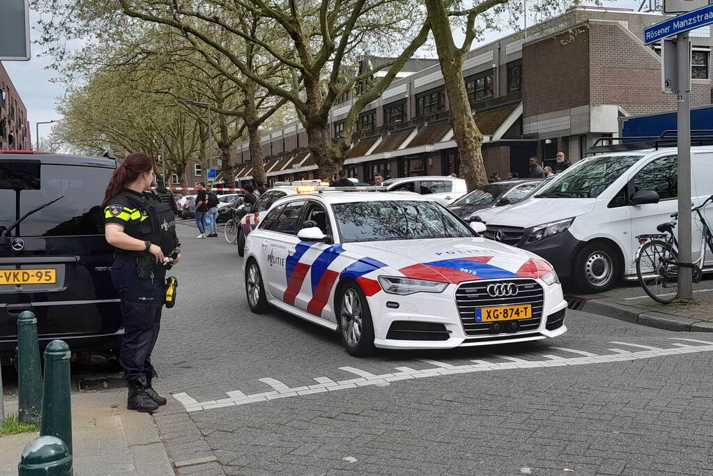 Straat afgezet na schietpartij