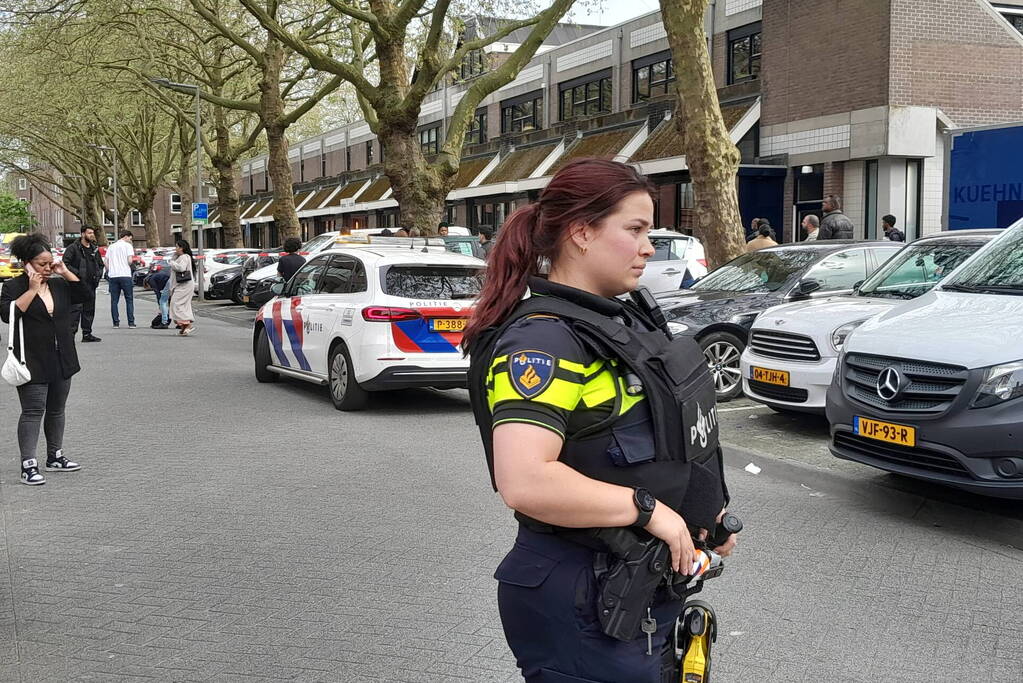 Straat afgezet na schietpartij