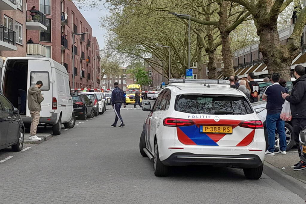 Straat afgezet na schietpartij