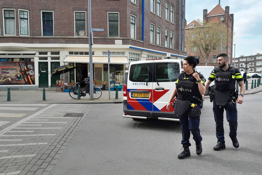 Straat afgezet na schietpartij