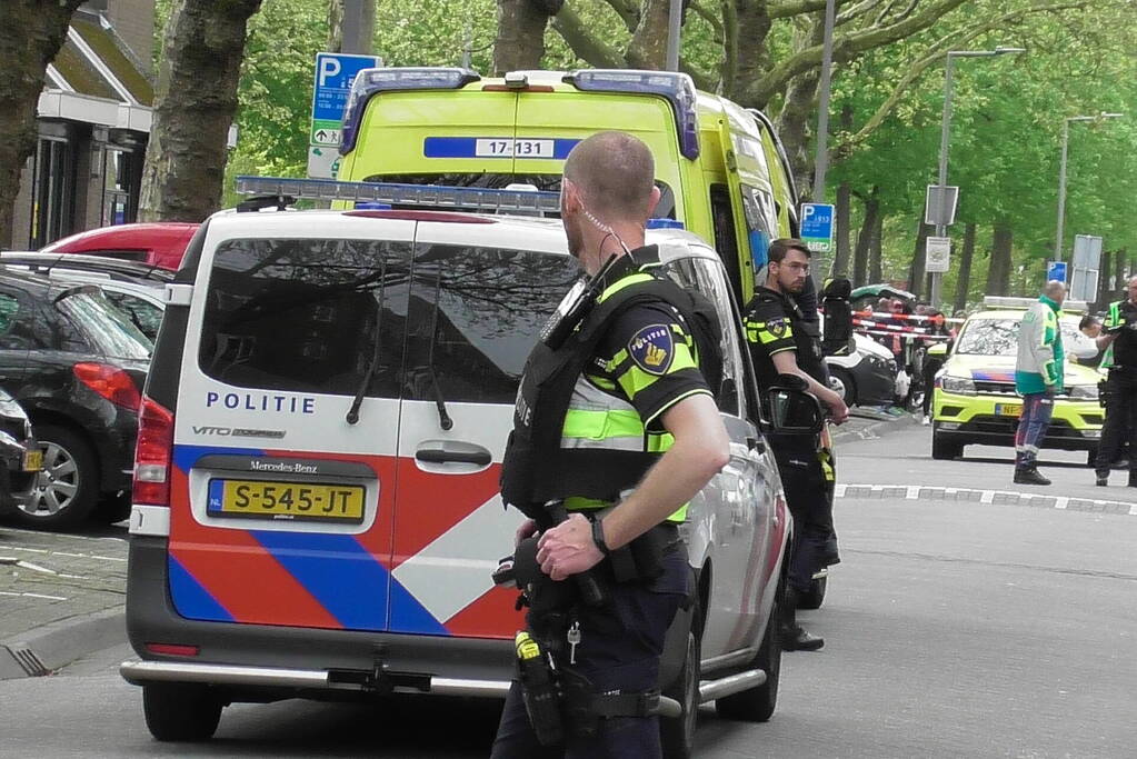 Straat afgezet na schietpartij
