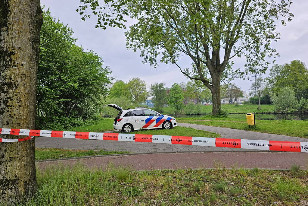 Stroombergvijver Afgezet door politie