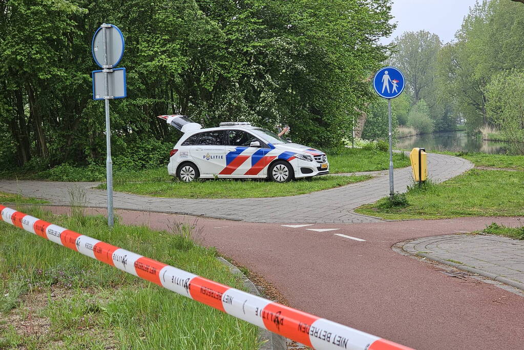 Stroombergvijver Afgezet door politie
