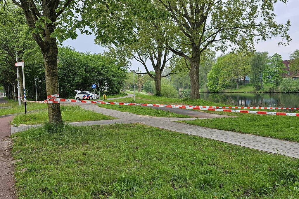 Stroombergvijver Afgezet door politie