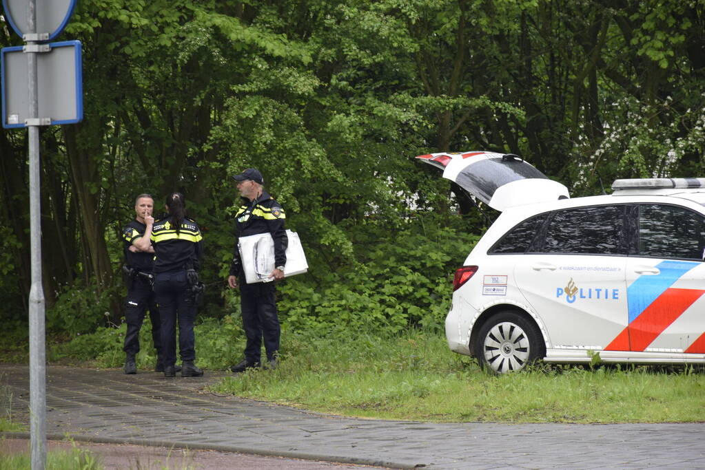 Stroombergvijver Afgezet door politie