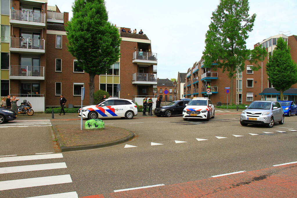 Schade na botsing op kruising