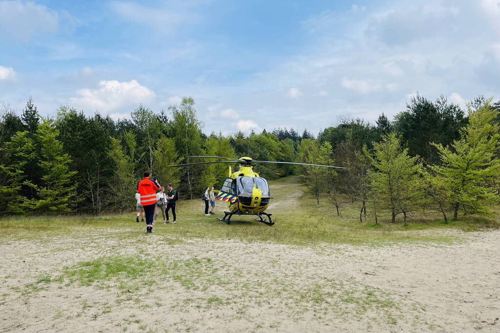 Traumahelikopter landt bij Zonnegloren