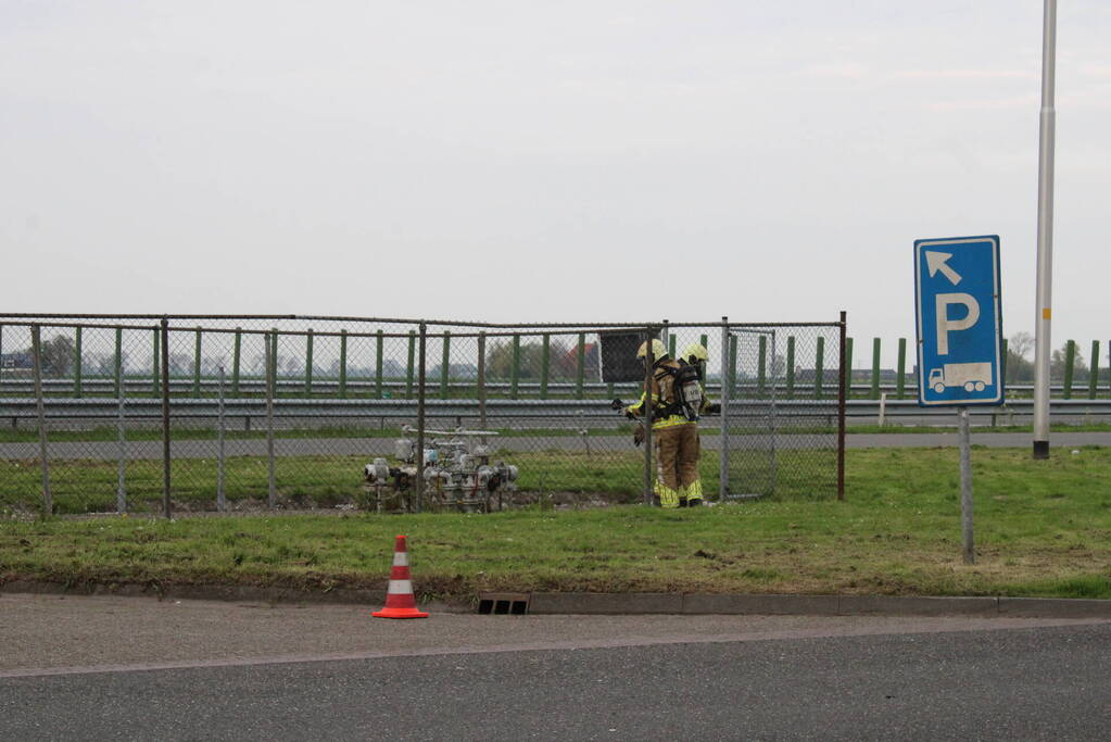 Lekkende LPG installatie bij tankstation