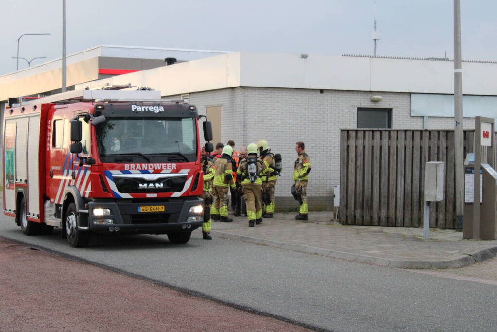 Lekkende LPG installatie bij tankstation