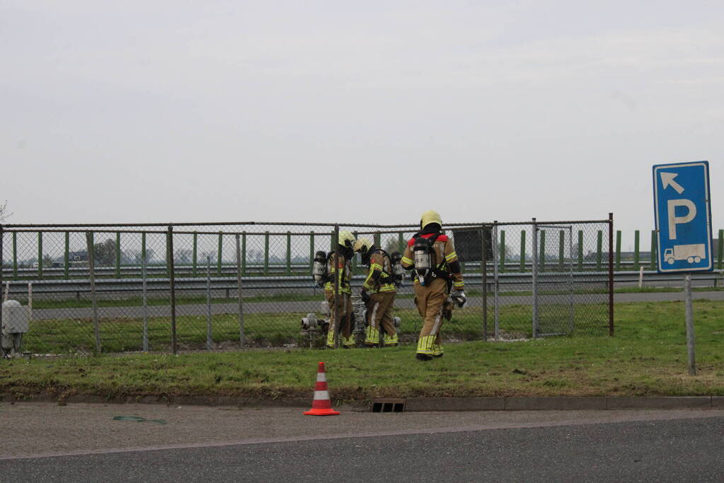 Lekkende LPG installatie bij tankstation
