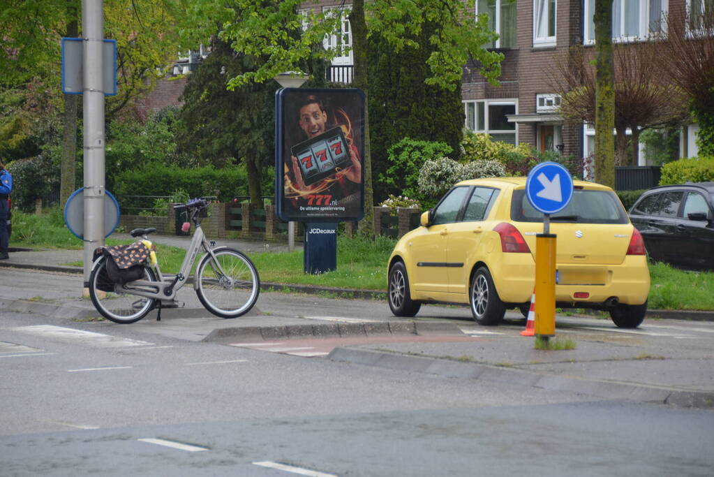 Fietser gewond bij aanrijding met auto