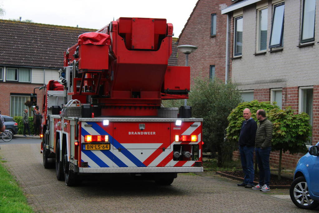 Brand in schoorsteen snel gedoofd