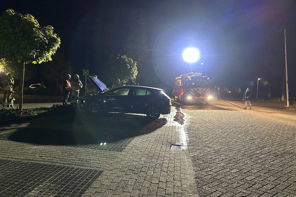 Brand in auto snel geblust