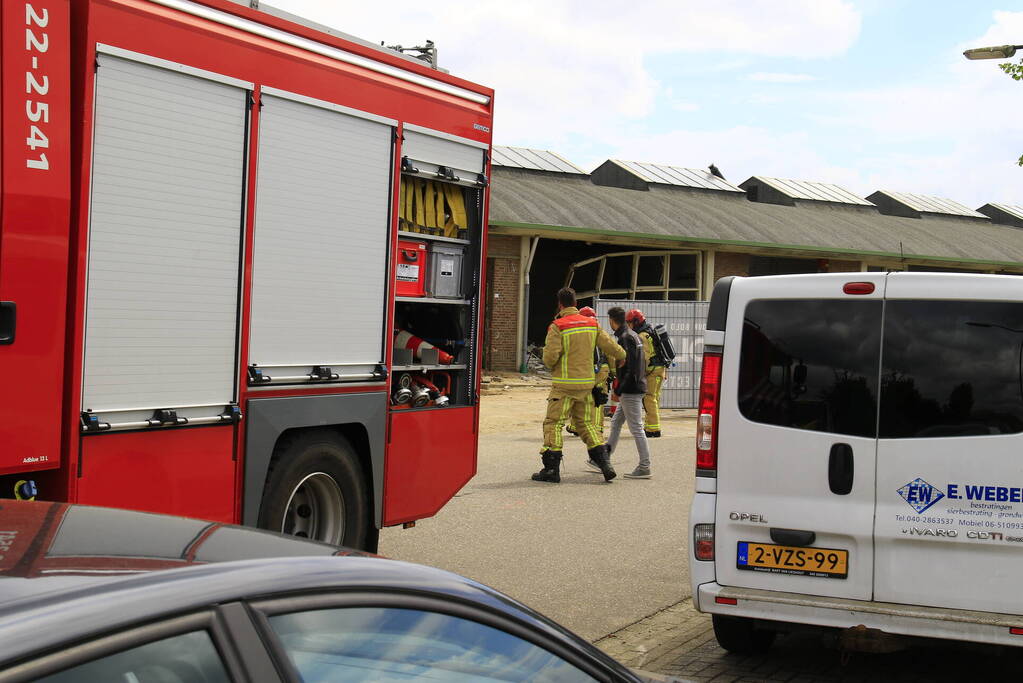 Werkzaamheden verstoord door gaslek