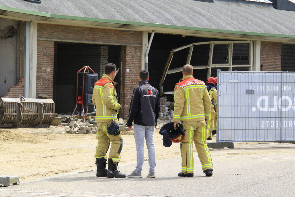 Werkzaamheden verstoord door gaslek