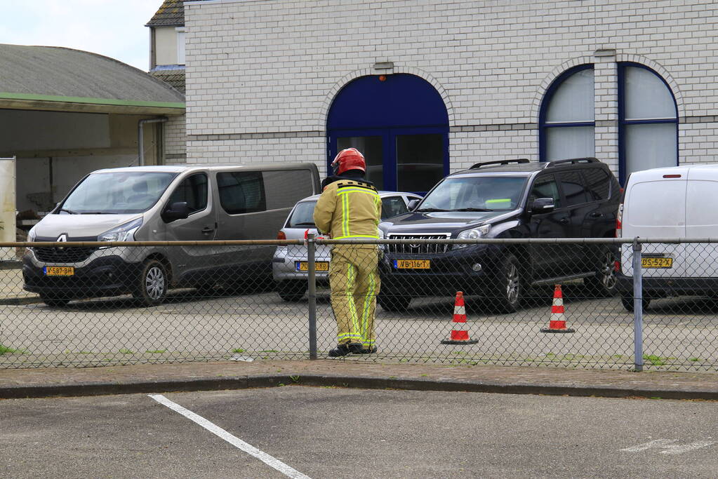 Werkzaamheden verstoord door gaslek