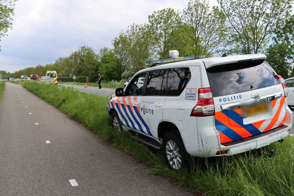 Kop-staartbotsing leidt tot gewonde