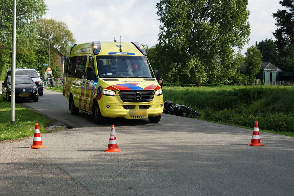 Scooterrijder gewond na valpartij