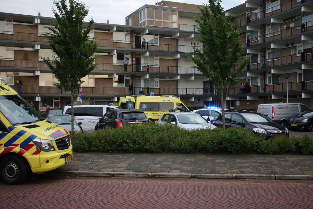 Traumahelikopter trekt veel bekijks