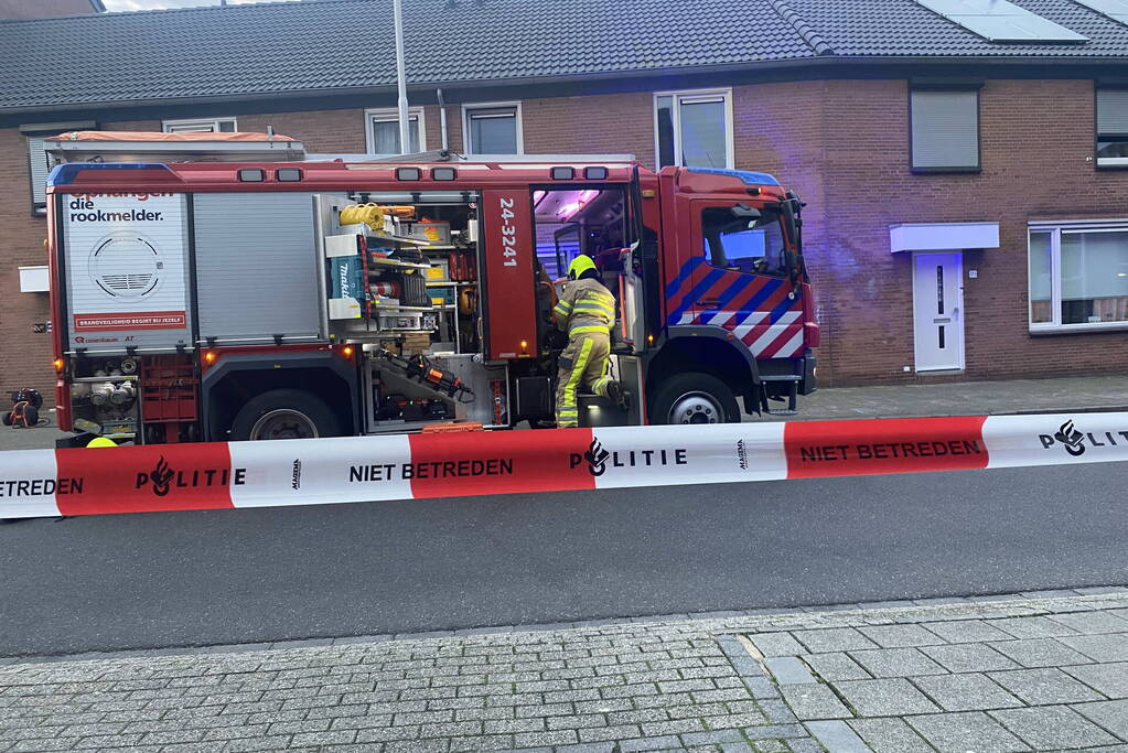 Veel rook bij brand in woning