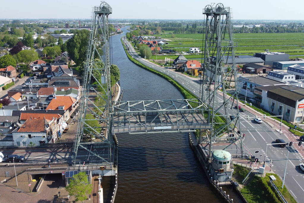 Hefbrug gestremd door storing