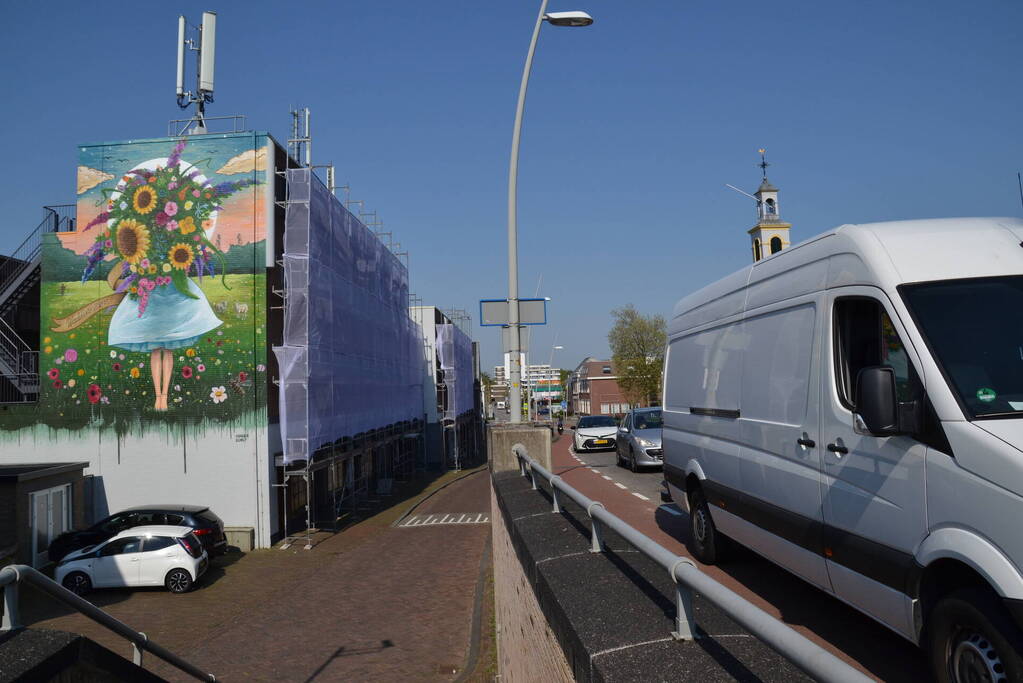 Hefbrug gestremd door storing