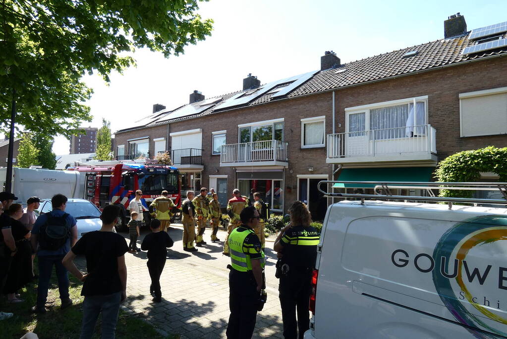 Brand in woning snel onder controle