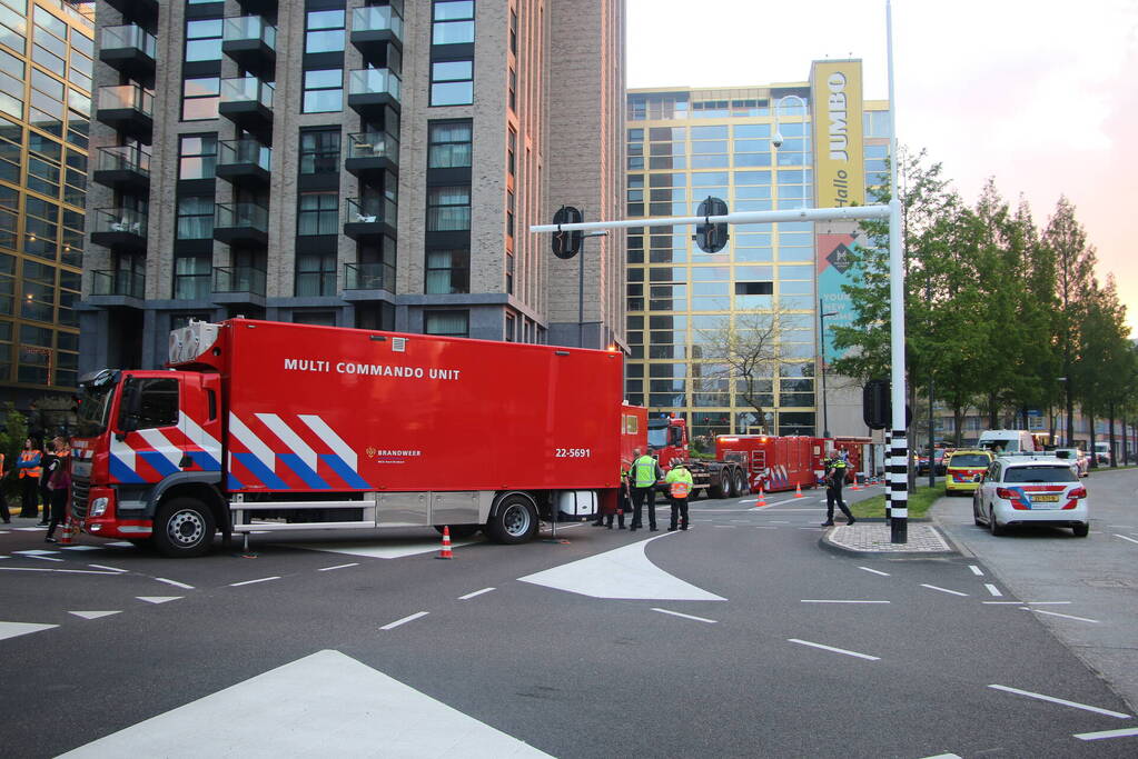 Zeer grote brand in leegstaande loods