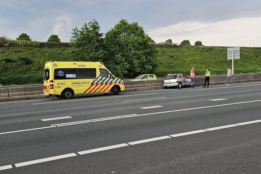 Eenzijdig ongeval op snelweg