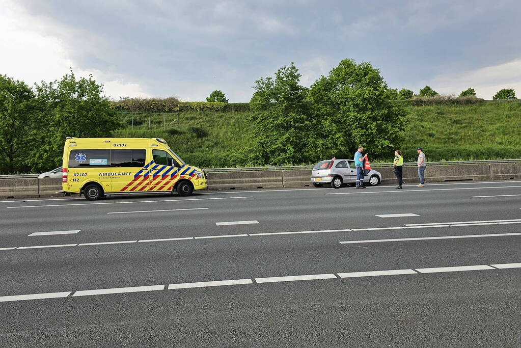 Eenzijdig ongeval op snelweg