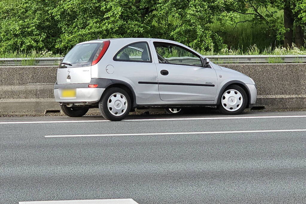 Eenzijdig ongeval op snelweg
