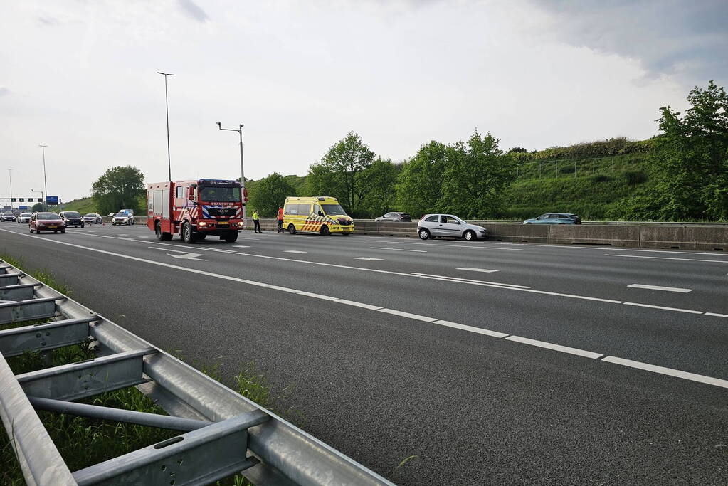 Eenzijdig ongeval op snelweg