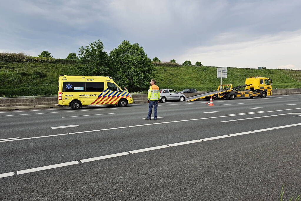 Eenzijdig ongeval op snelweg