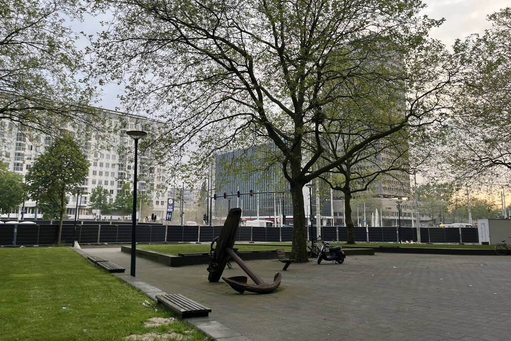 Feyenoord-fans verzamelen zich voor de huldiging
