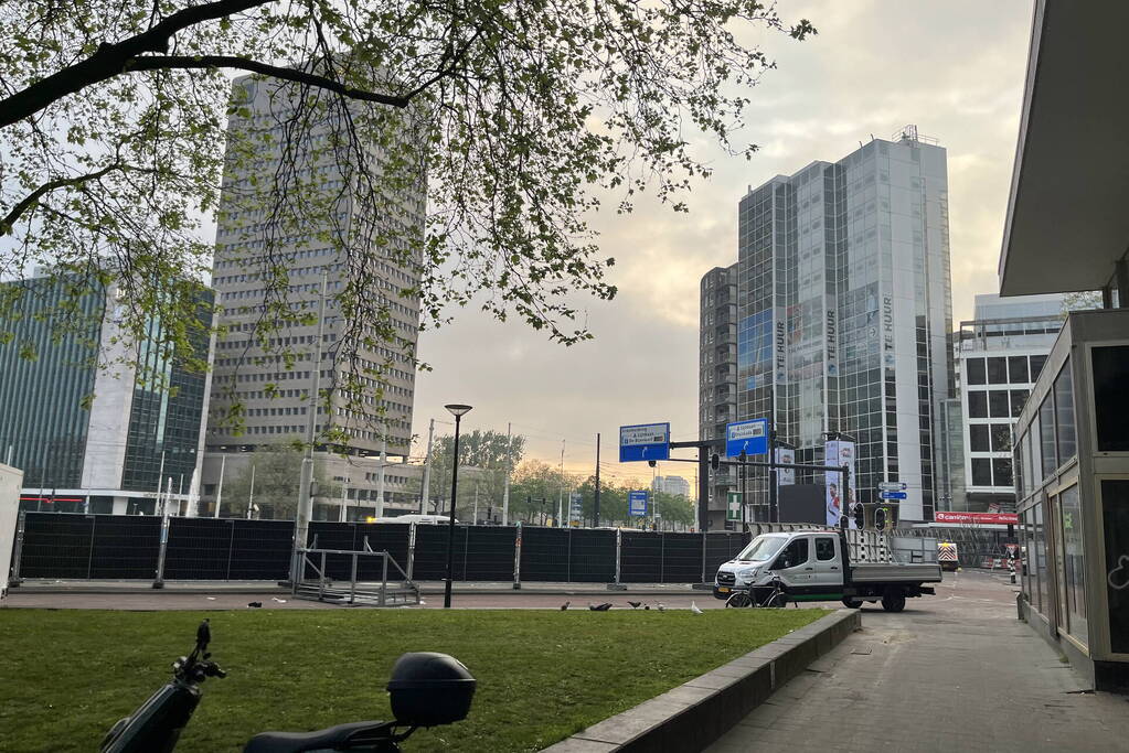 Feyenoord-fans verzamelen zich voor de huldiging