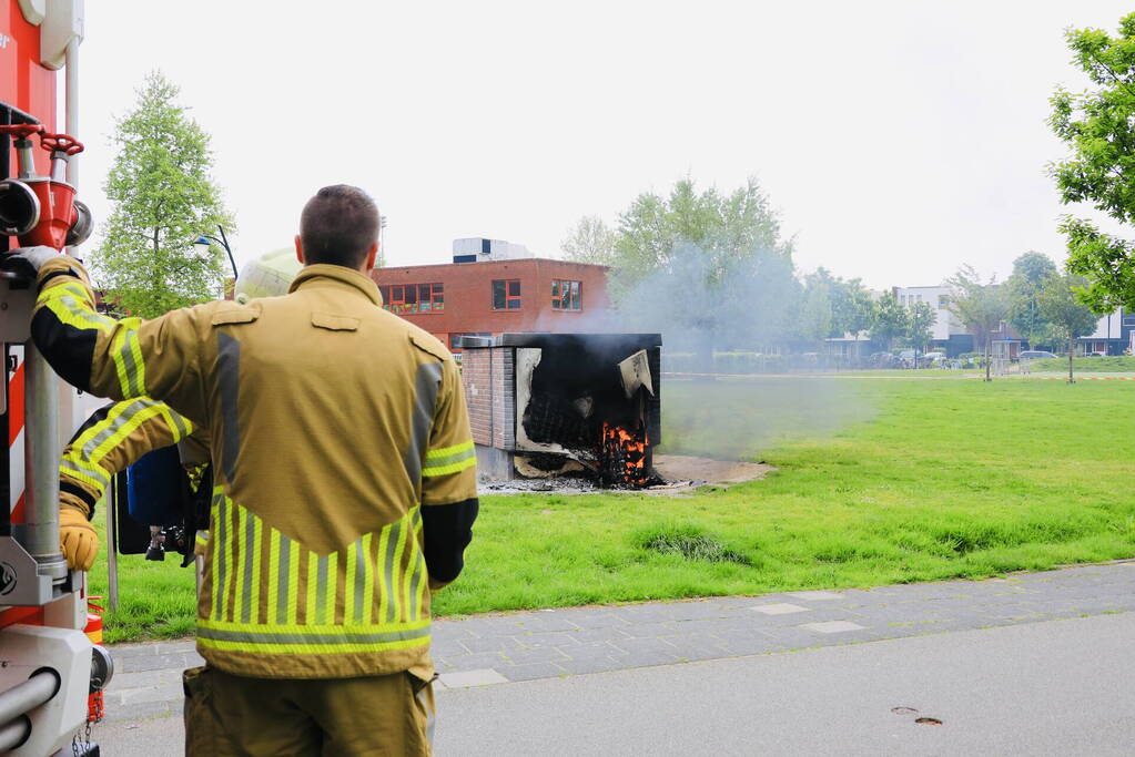 Vathorst zonder stroom door brand in transformaterhuis