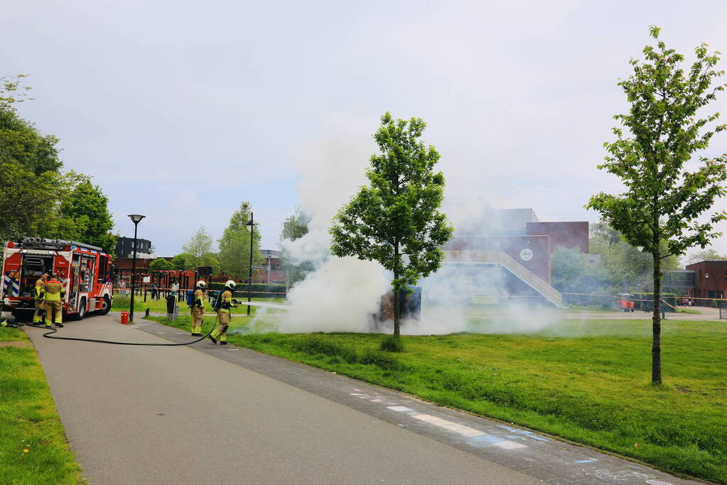 Vathorst zonder stroom door brand in transformaterhuis