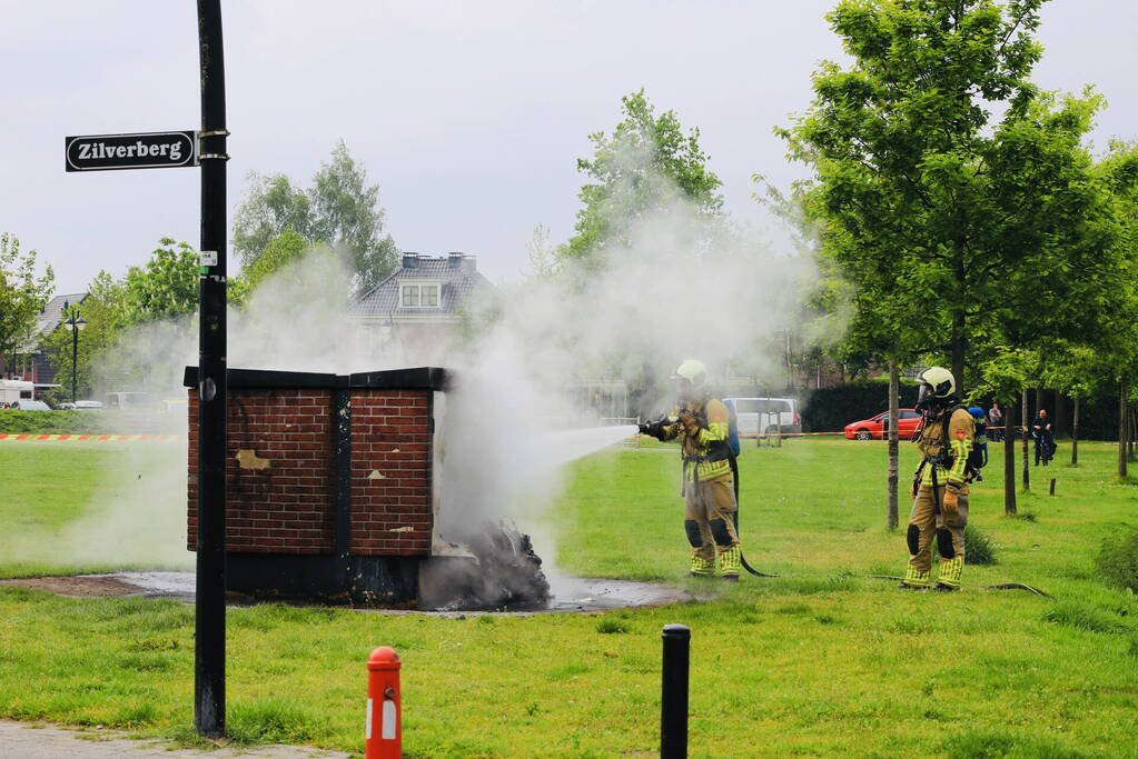 Vathorst zonder stroom door brand in transformaterhuis
