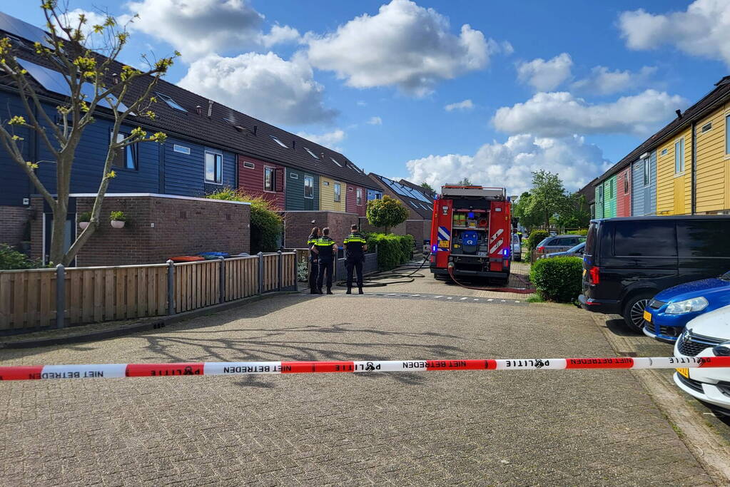 Brandweer ingezet voor woningbrand