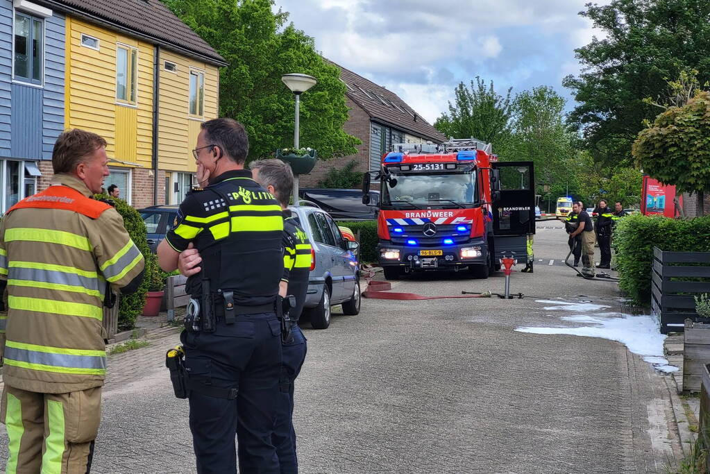 Brandweer ingezet voor woningbrand